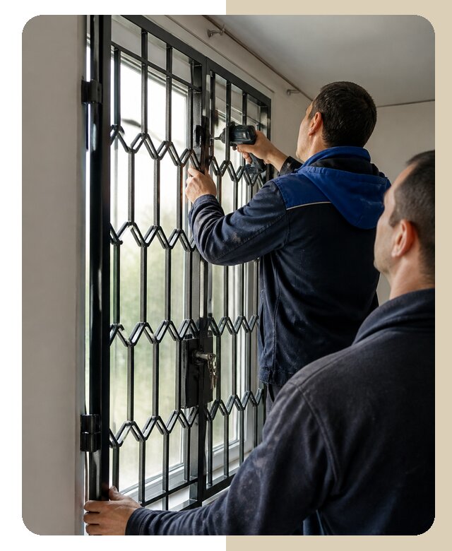 Установка распашных решеток в Ставрополе цена от 6750 р. | Дверной